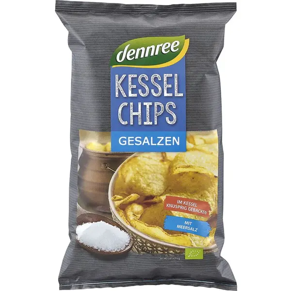 Chipsuri de Cartofi cu Sare Ecologice/Bio 125g