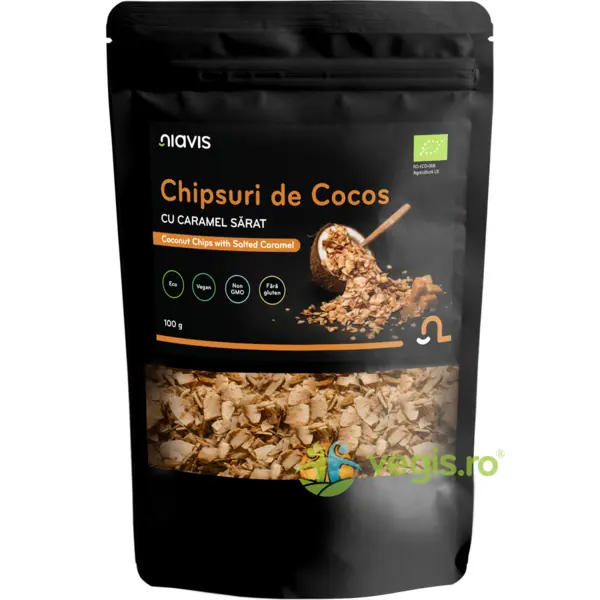 Chipsuri de Cocos cu Caramel Sarat Ecologice/Bio 100g