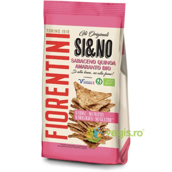 Chipsuri din Hrisca, Quinoa si Amarant fara Gluten Ecologice/Bio 80g