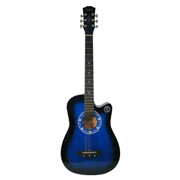 Chitara clasica din lemn 95 cm, Deluxe Edition, Cutaway Country Blue