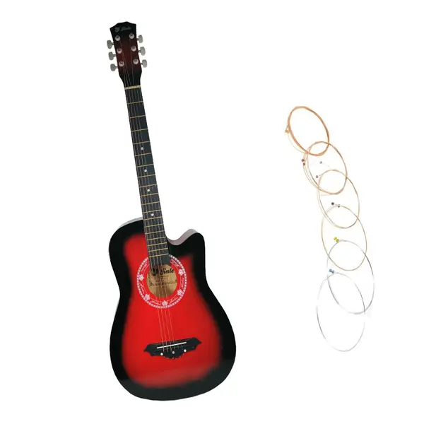 Chitara clasica din lemn 95 cm, set de corzi inclus
