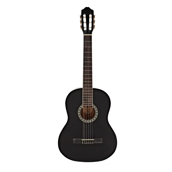 Chitara clasica din lemn DEPOX , Decor, 96 cm, negru