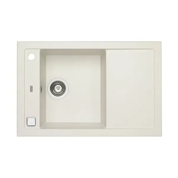 Chiuveta bucatarie compozit cu picurator alb mat Alveus Formic 30