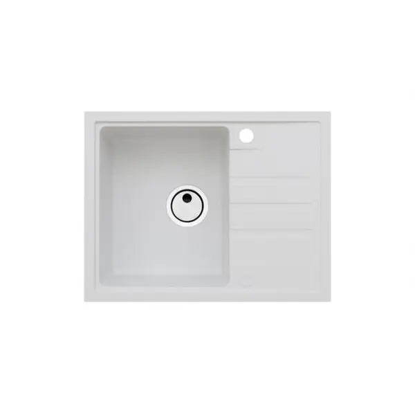 Chiuveta bucatarie compozit cu picurator alb mat Alveus Intermezzo 30