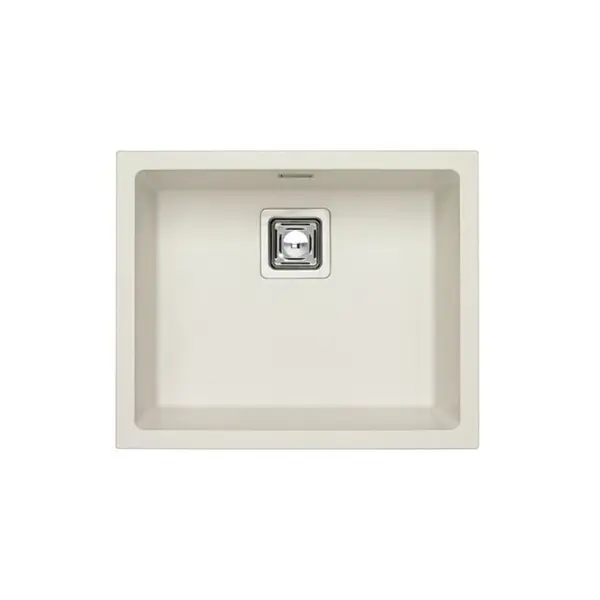 Chiuveta bucatarie compozit cuva mare alb mat Alveus Quadrix 50