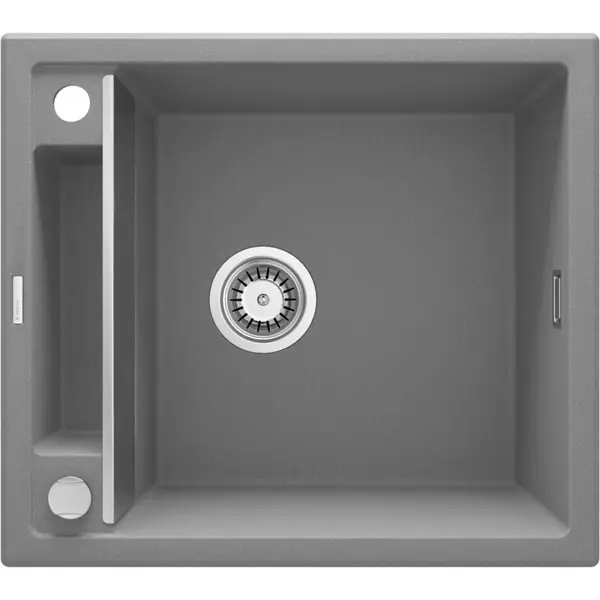 Chiuveta bucatarie compozit gri mat fara picurator Deante Magnetic