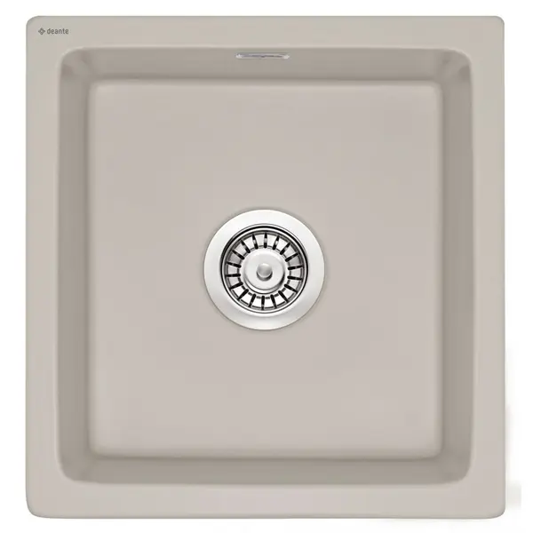 Chiuveta bucatarie din ceramica, culoare bej mat, Deante Sabor