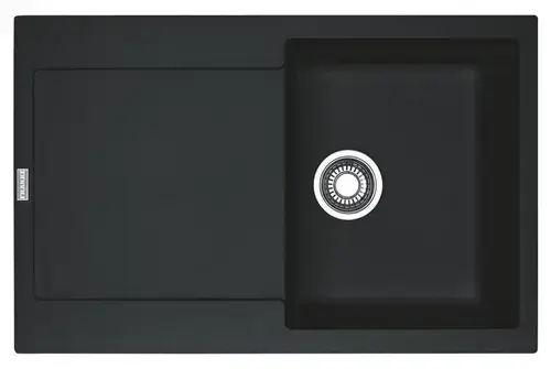 Chiuveta bucatarie Franke Maris MRG 611 reversibila, 780x500mm, tehnologie Sanitized, fragranite, Negru