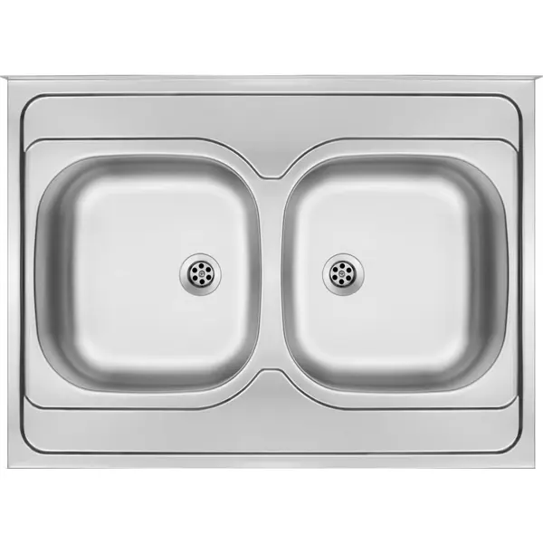 Chiuveta bucatarie inox cu doua cuve crom leinen Deante Tango