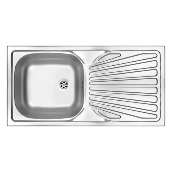 Chiuveta bucatarie inox cu picurator 860x435 mm Deante, Techno