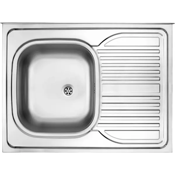 Chiuveta bucatarie inox cu picurator crom satin, cuva stanga, Deante Tango