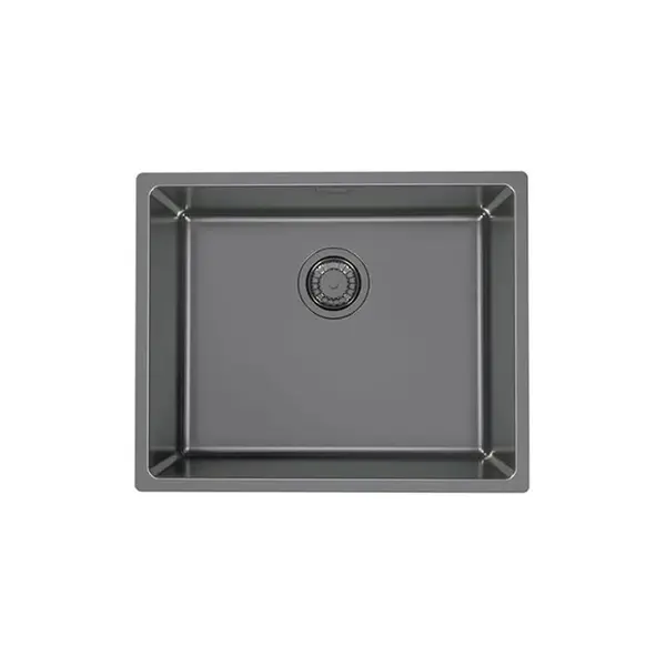 Chiuveta bucatarie inox culoare antracit, montare pe blat, Alveus Monarch Kombino 50