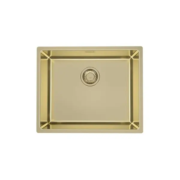 Chiuveta bucatarie inox culoare aurie, montare pe blat, Alveus Monarch Kombino 50
