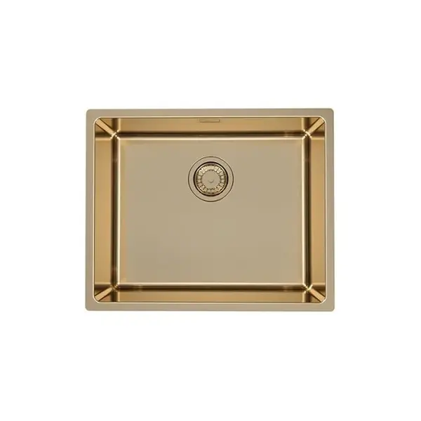 Chiuveta bucatarie inox culoare bronz, montare pe blat, Alveus Monarch Kombino 50