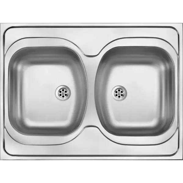 Chiuveta bucatarie inox doua cuve crom leinen Deante Tango 201