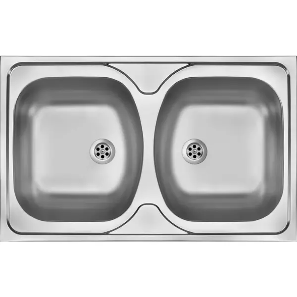 Chiuveta bucatarie inox doua cuve crom leinen Deante Tango 200