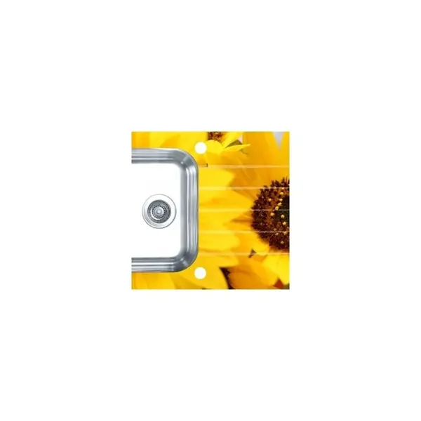 Chiuveta bucatarie inox doua cuve si sticla securizata personalizata Alveus Wave 30