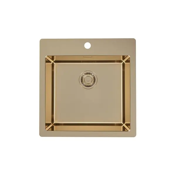 Chiuveta bucatarie patrata culoare bronz Alveus Monarch Pure 30