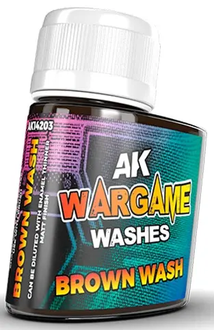 Chiuvetă emailată AK Interactive - Brown Wash (AK14203) (35ml)