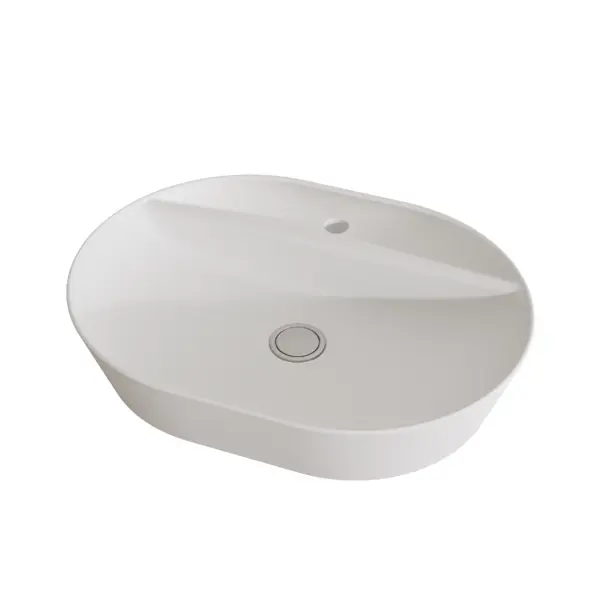 Chiuveta pe blat Celesta Vista 60 x 45 x 11.5 cm ceramica alb mat