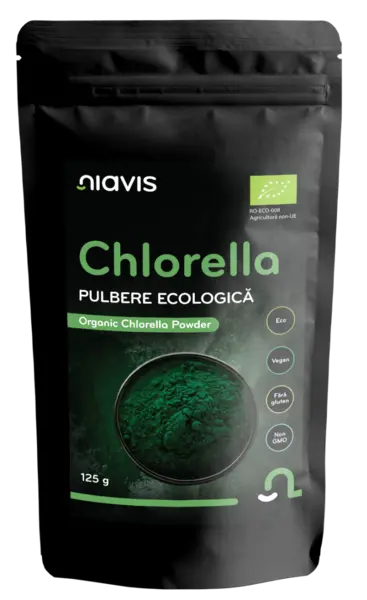Chlorella Pulbere ecologica, 125g, Niavis