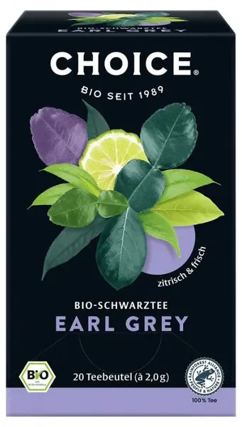 Choice Ceai bio, Earl Gray, 20 plicuri