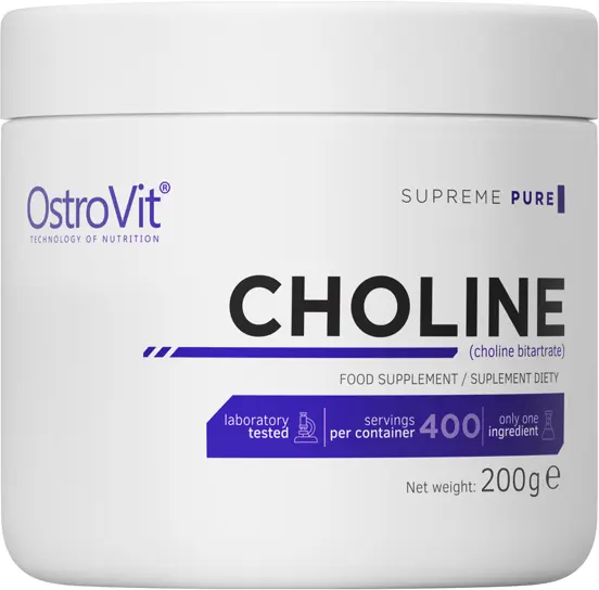 Choline Bitartrate Powder, fără gust, 200 g, OstroVit