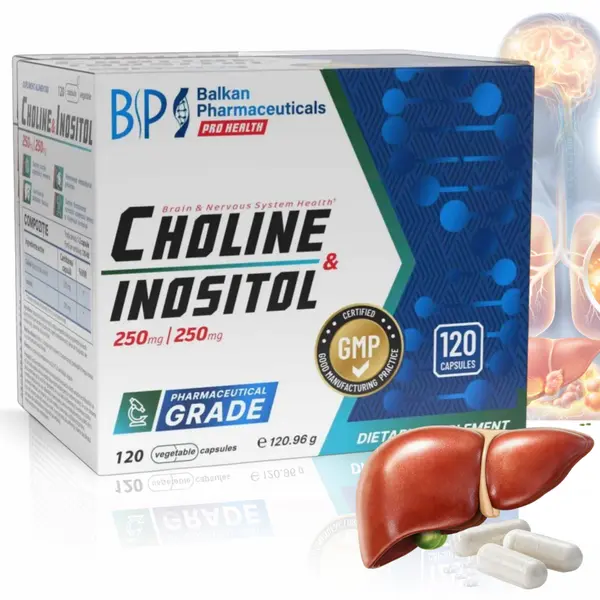 Choline & Inositol, 250mg|250mg, 120 caps.