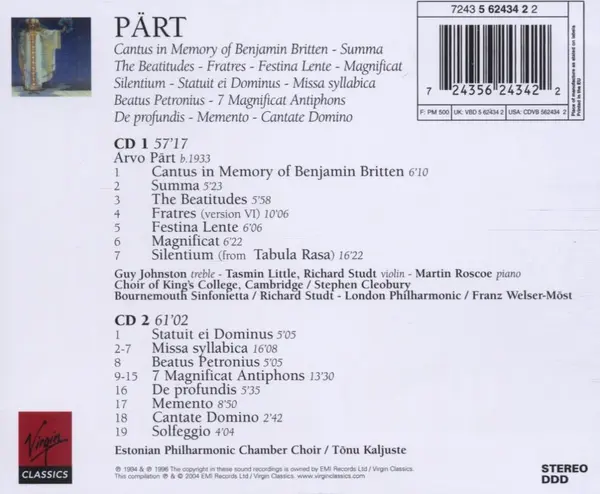 Choral Works | Arvo Part, Various Artists