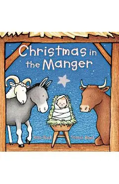Christmas in the Manger Padded Board Book - Nola Buck
