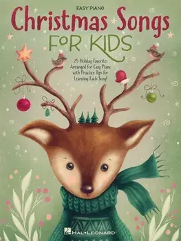 Christmas Songs for Kids Easy Piano Songbook with Lyrics, Paperback/***
