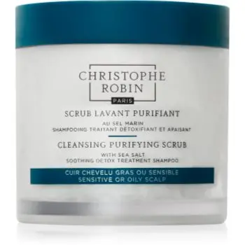 Christophe Robin Purifying Scrub With Sea Salt peeling de curățare profundă cu sare de mare