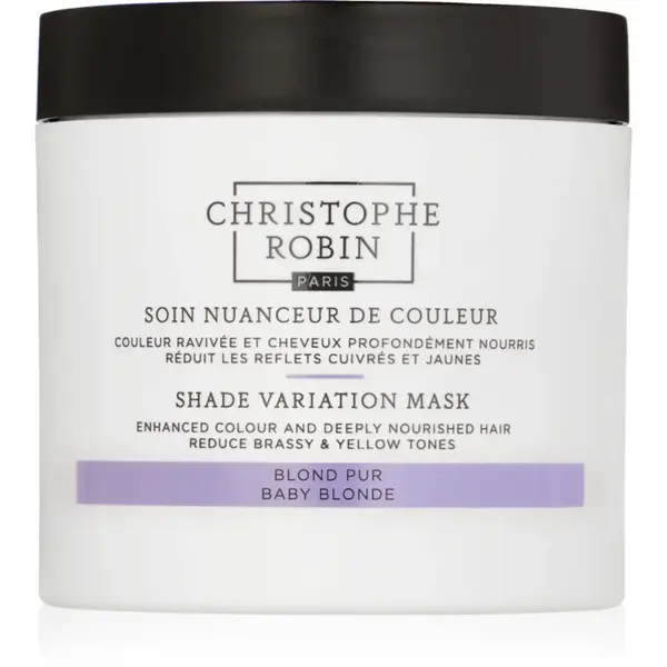 Christophe Robin Shade Variation Mask masca crema nutritiva pentru păr culoare Baby Blonde 250 ml