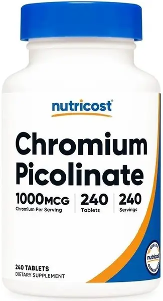 Chromium Picolinate, 1000 mcg, 240 tablete, Nutricost