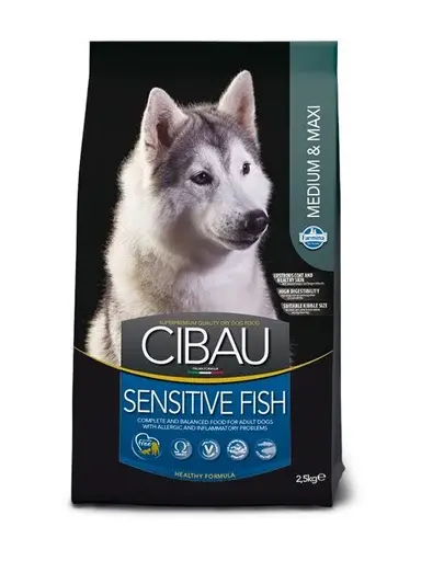 CIBAU Sensitive Adult Medium/Maxi 12kg + 2kg