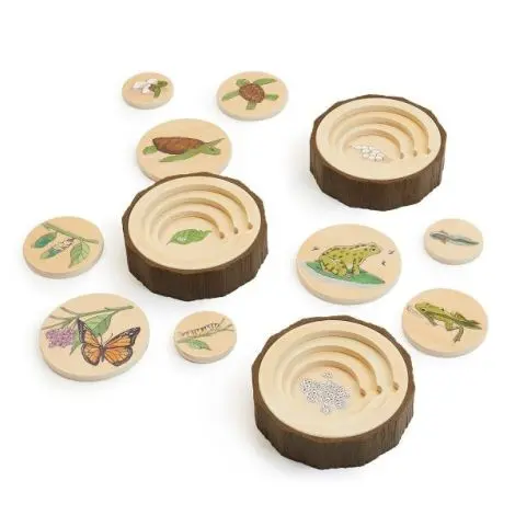 Ciclurile vietii, set 3 puzzle-uri educative, Guidecraft