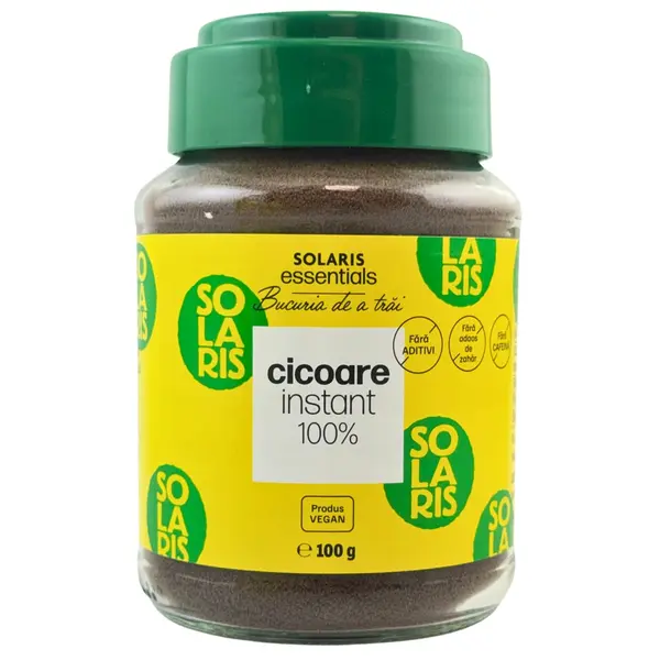 Cicoare 100% instant la borcan, 100g, Solaris