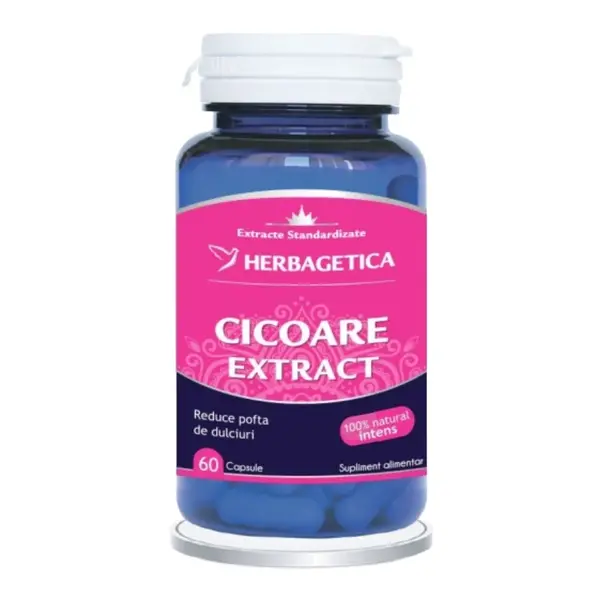 Cicoare Extract, 60 capsule, Herbagetica