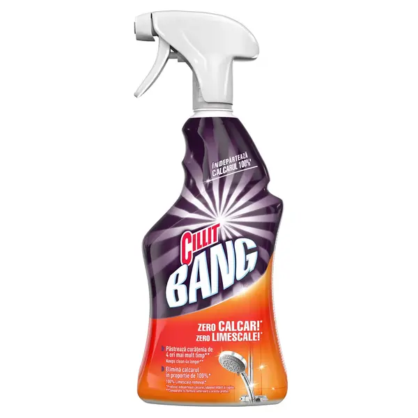 Cillit Bang Solutie de curatat baia, cu pompa, 750 ml, Zero Calcar