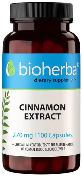 Cinnamon Extract, 270 mg, 100 capsule, Bioherba