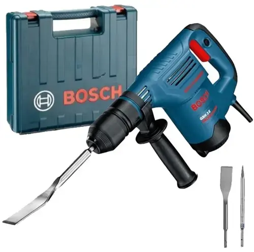Ciocan demolator BOSCH GSH 3 E, SDS-plus, 650 W, 2.6 J, turatie reglabila, valiza transport