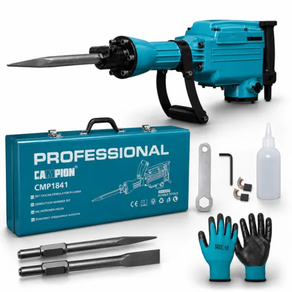 Ciocan Demolator (Picamer) Altai Campion PRO, 3500W, 60J, SDS HEX 65 mm, 1800 Lovituri Minut, Sistem Anti Vibratii, Valiza Metalica