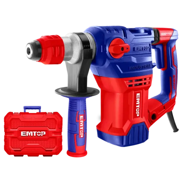 Ciocan electric rotopercutor, 1500W, 5.5J, 3 burghie si 2 dalti incluse, cutie de transport - ERHRP1502, EMTOP
