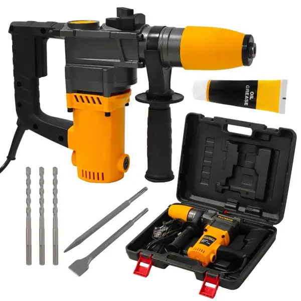 Ciocan rotopercutor DDT, Pro, EKCO 1700W SDS-Plus , 26 mm, 3 burghie si 2 dalti incluse, 1700W, 920 rpm