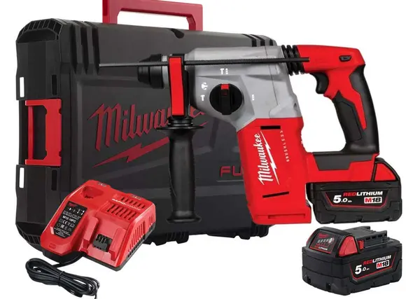Ciocan rotopercutor M18 BLHX-502X, 26mm Milwaukee, fara perii, 4 functii, cu mandrina FIXTEC, 4933478892