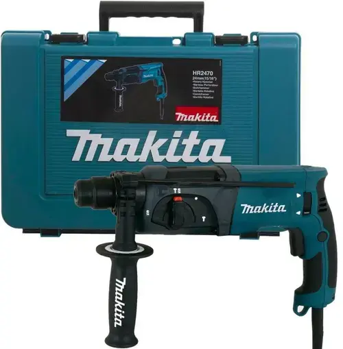 Ciocan rotopercutor Makita HR2470, 780W, 2.4J, 1100rpm, mandrina SDS-Plus, 3 functii