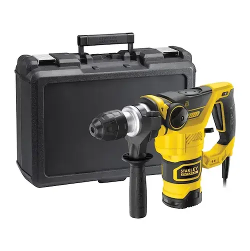 Ciocan rotopercutor Stanley FME1250K-QS, SDS Plus, 1250 w, 850 rpm, 2.4 J, Valiza (Galben/Negru)