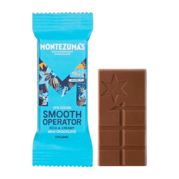 Ciocolata BIO cu lapte - Montezuma's 37% cacao, 25 g | Montezuma's