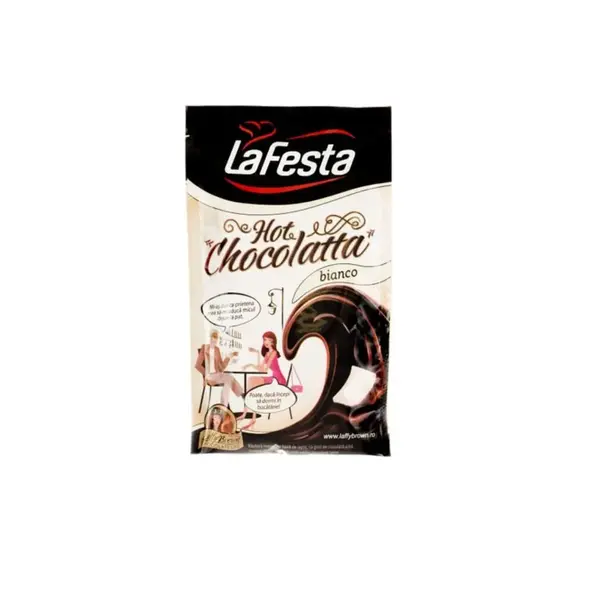 Ciocolata calda La Festa Hot Bianco 25 g 10 plicuri/cutie Ciocolata calda La Festa Hot Bianco 25 g 10 plicuri/cutie