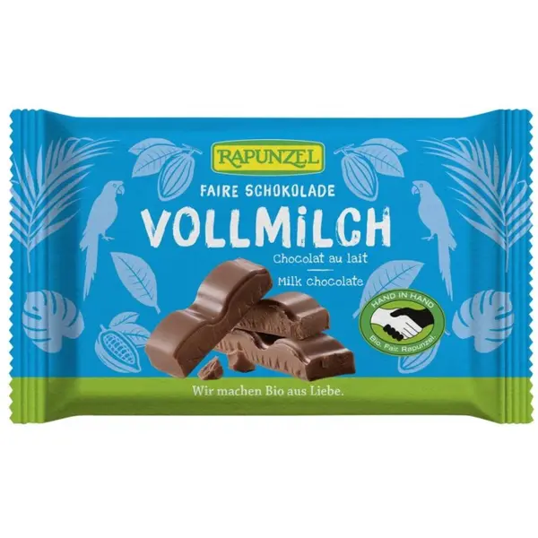 Ciocolata Cristalino cu lapte integral, eco - 100 g